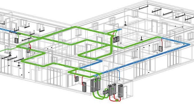 Projeto de cabeamento estruturado em BIM